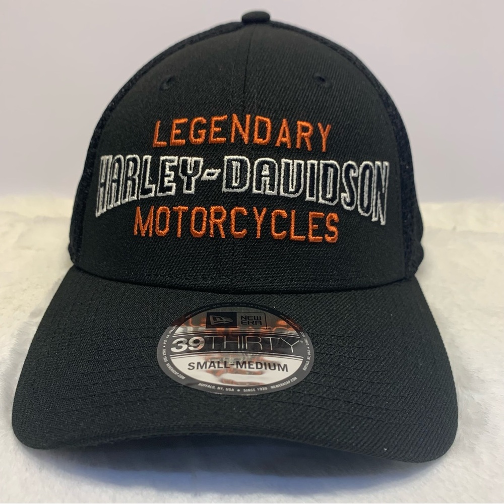 Harley-Davidson Legendary Motorcycles Fitted New Era 39THIRTY Baseball Black